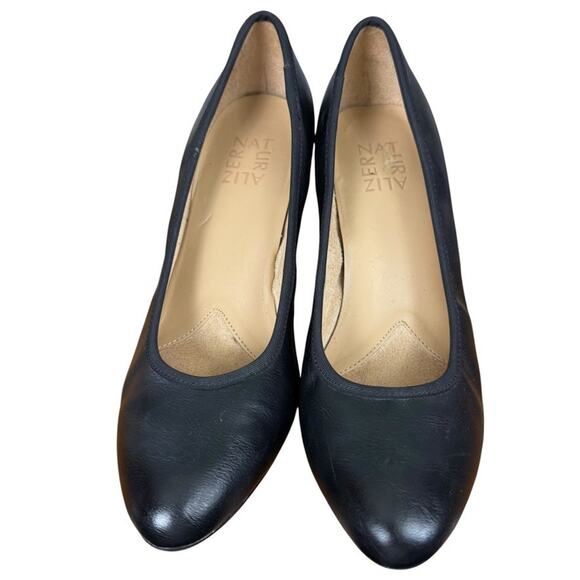 Naturalizer Naomi Womens Black Chunky Block High Heels Pumps Shoes sz 7.5 M - Picture 6 of 16